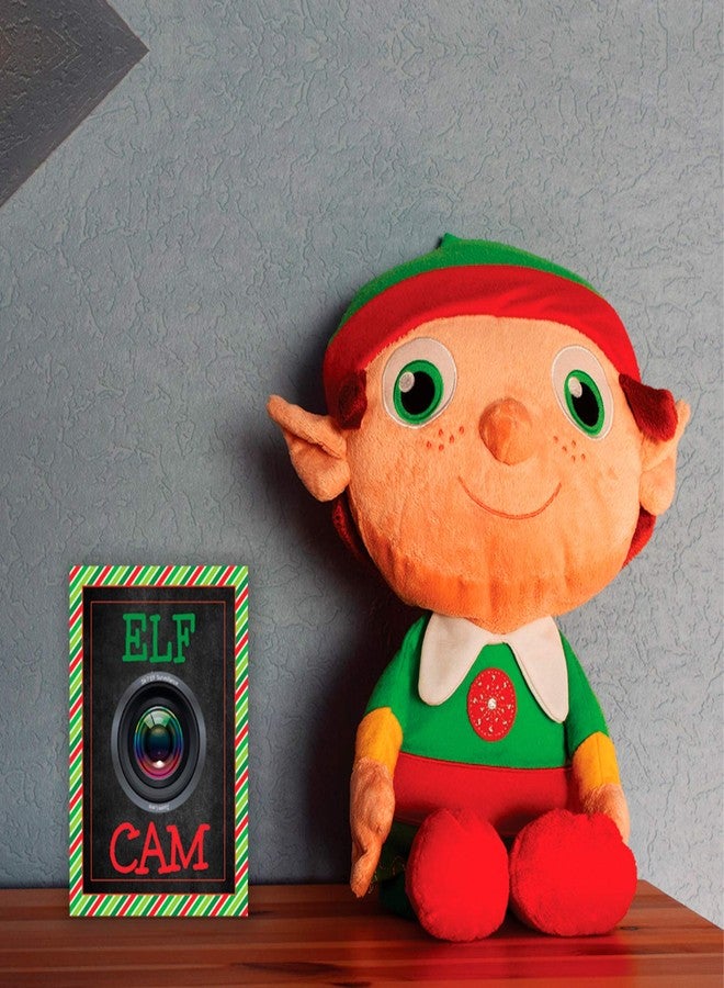 Pink Pixie Studio North Pole Elf Surveillance Sign - 3 Elf Flat Paper Cams & Letter - Santa Camera, Kids Tradition - Wall or Shelf Decoration (NOT REAL CAMERAS) - Image 4